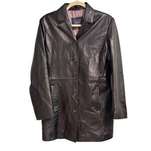 Reilly Olmes"R & O Brand) black leather jacket. Size